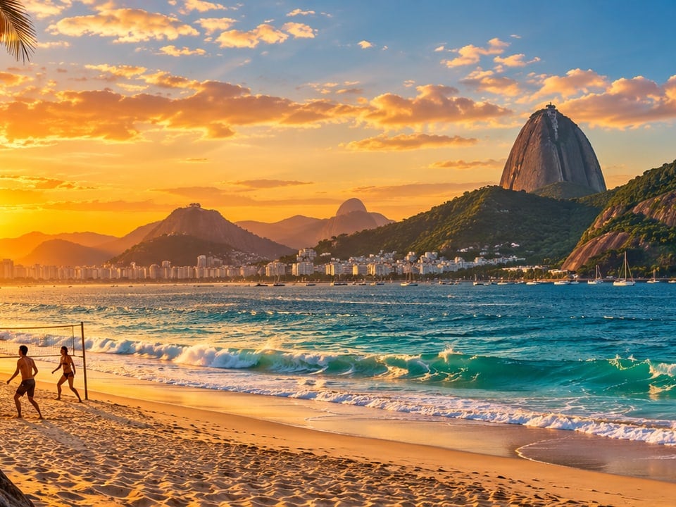 Strand von Rio mit Zuckerhut
