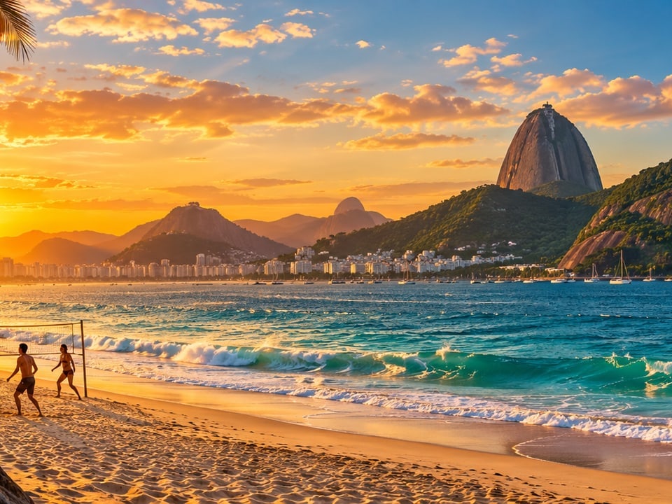 Strand von Rio mit Zuckerhut