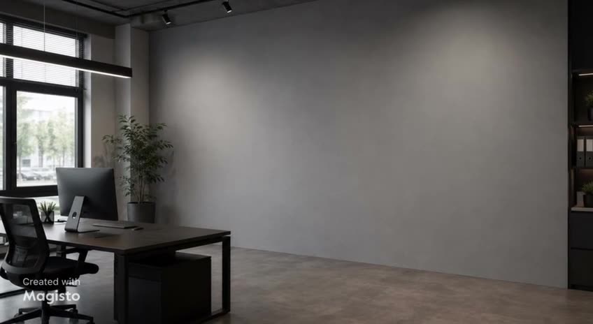 Fertige Wand als Video